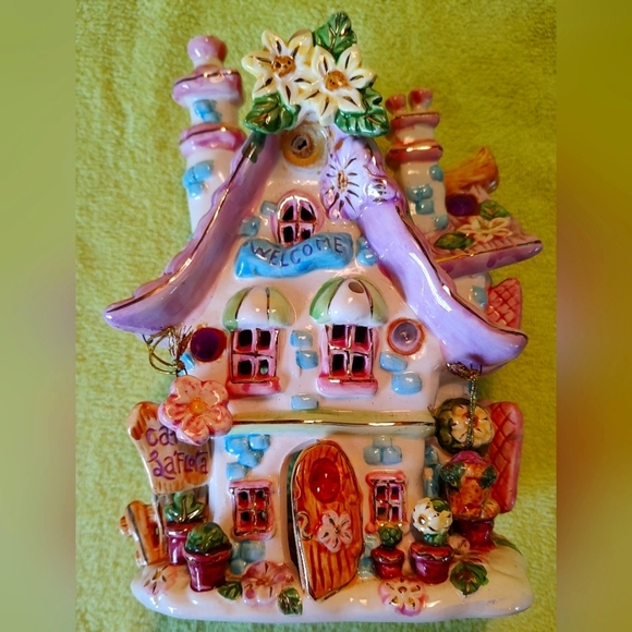 Garden Cafe Other - Tea Lite Ceramic Garden Cafe Whimsical Decor Accent